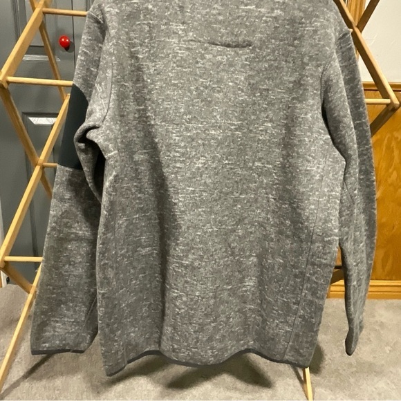 NEBRASKA CORNHUSKERS GRAY Sweater Fleece PULLOVER 1/2 ZIP sz large - Picture 6 of 12